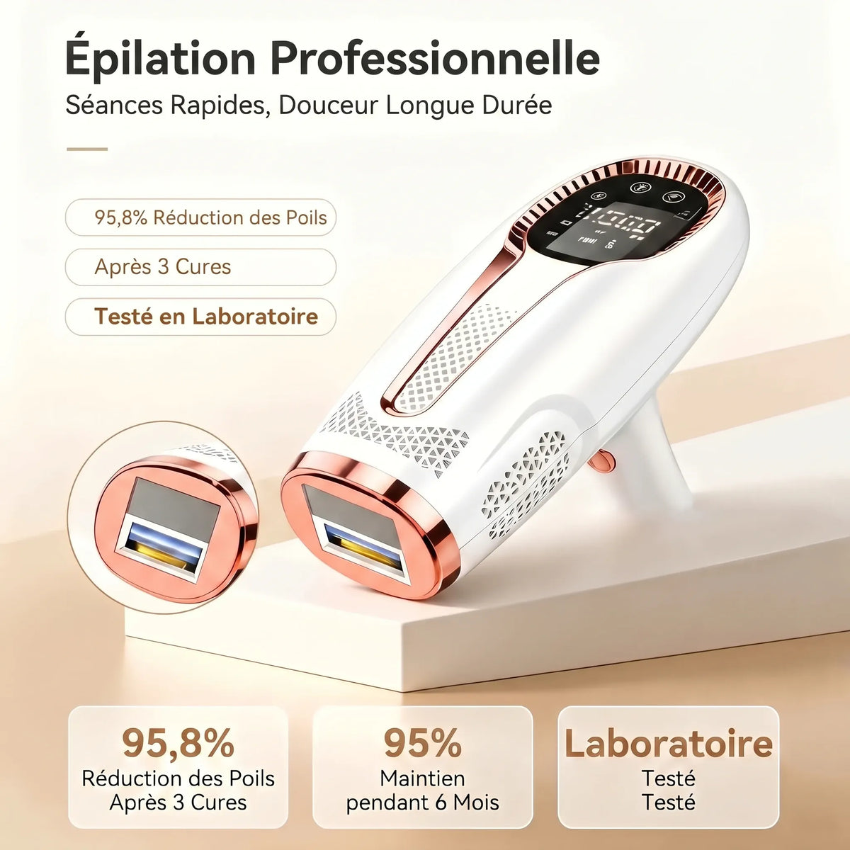Épilateur IPL 999999 - Élimination des poils sans douleur - vue principale