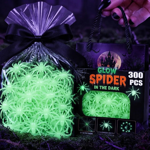 Araignées Lumineuses Halloween - Décor Spooky! - vue détaillée