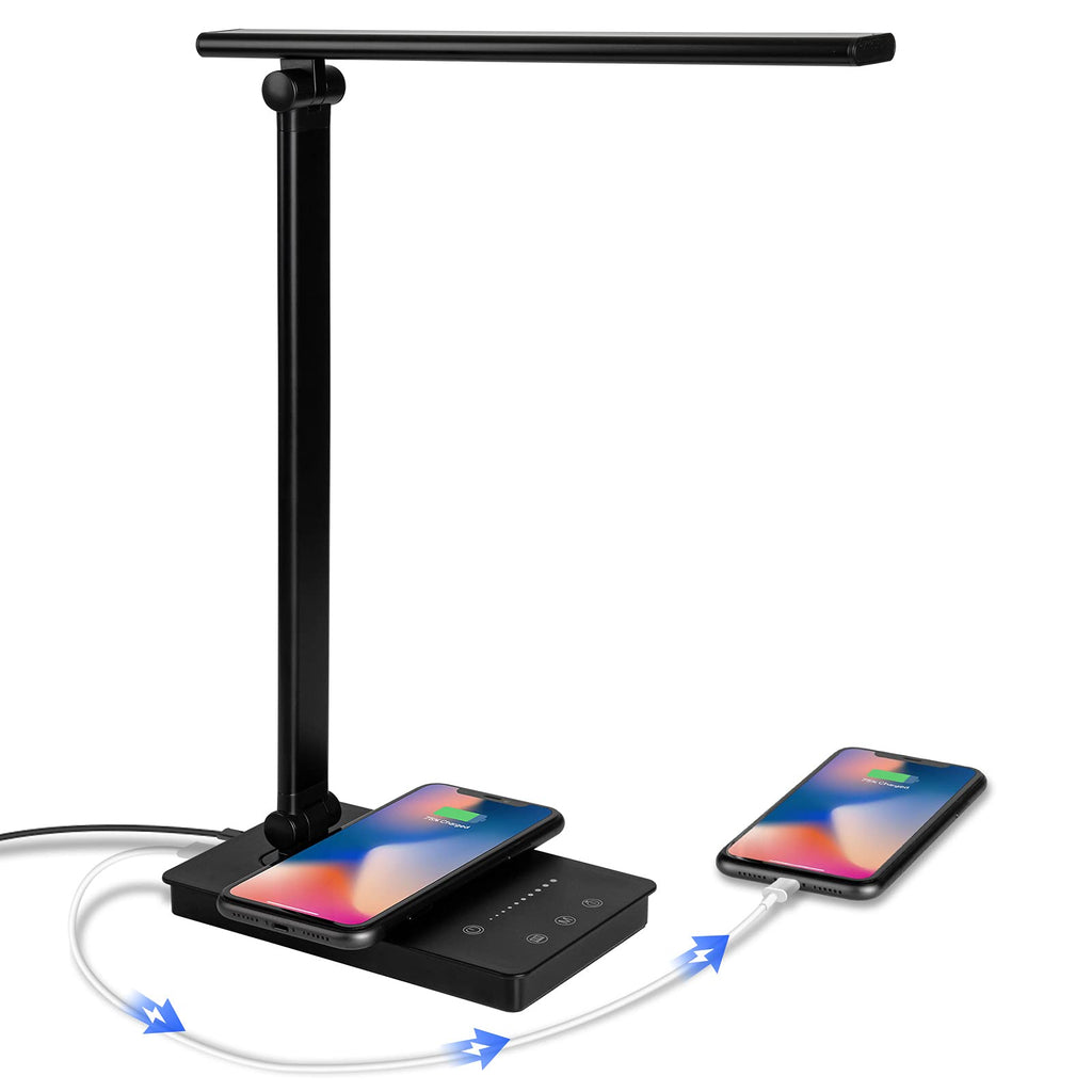 Lampe de bureau moderne avec chargeur sans fil intégré