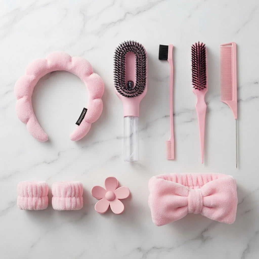 Set de Coiffure 9Pcs - Élégance et Praticité - vue principale
