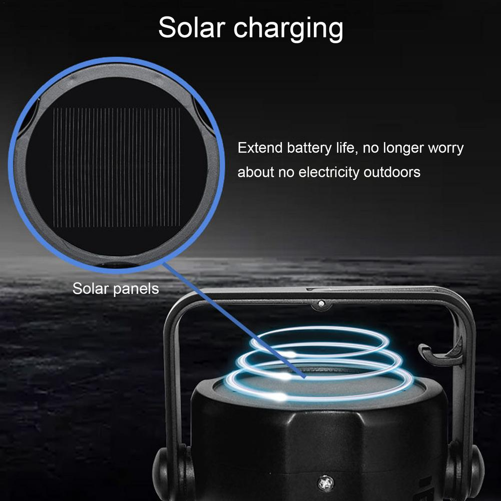 Lanterne Solaire LED Portable avec Ventilateur et Crochet - image 3