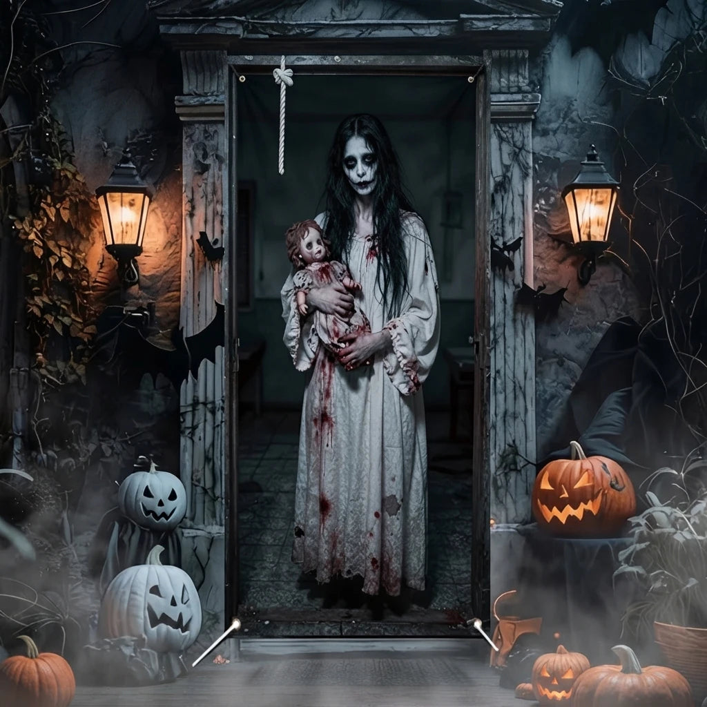 Bannière Halloween - Transformez votre porte! - vue détaillée