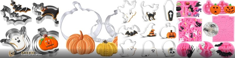 Set d'emporte-pièces Halloween, motifs en relief