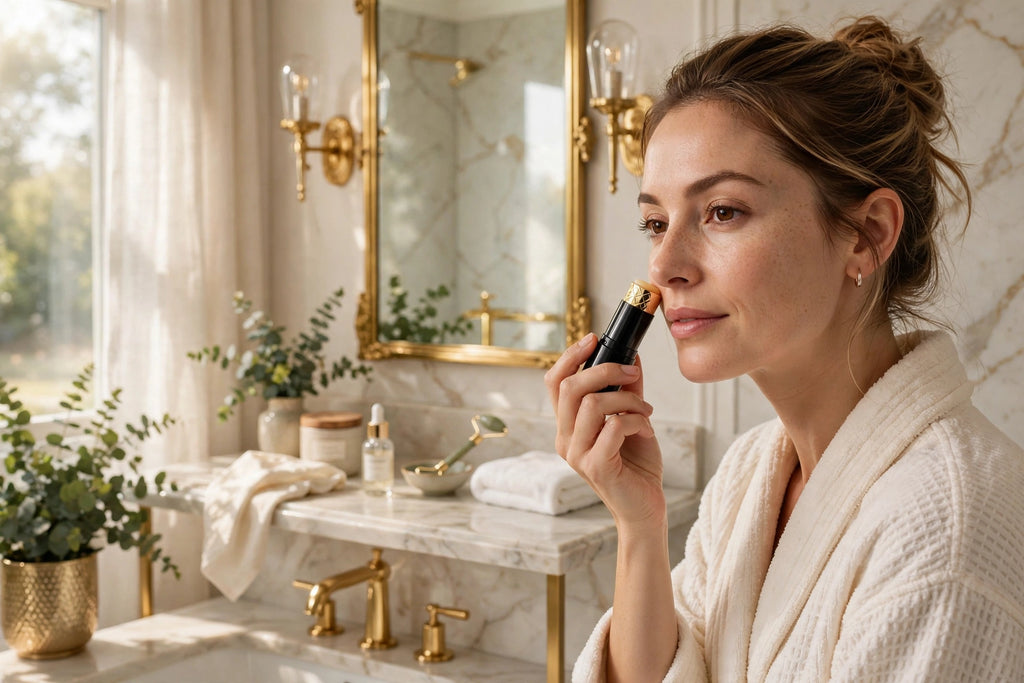 Routine beauté du matin avec le Baume Collagène DULUXE
