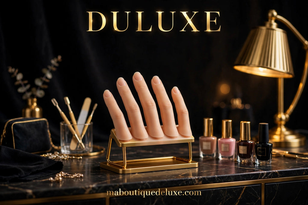 Doigts d'Entraînement pour Manucure — ambiance salon de beauté élégant