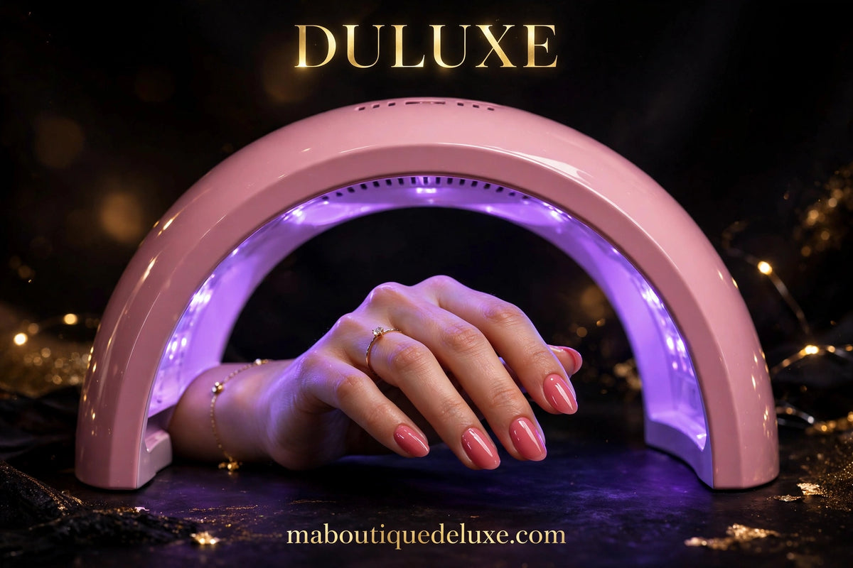 Lampe UV LED 24 Diodes pour Ongles — en situation d'usage, main sous la lampe