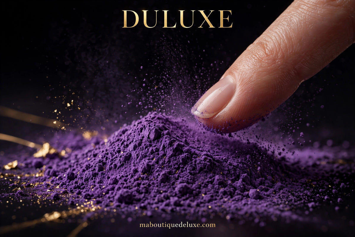 Poudre Dipping MEET ACROSS — gros plan sur la texture fine de la poudre