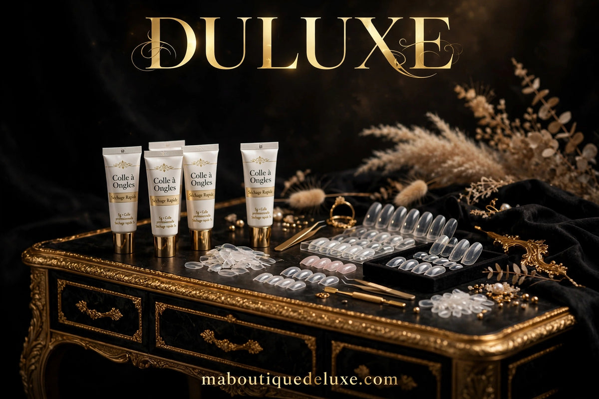 Colle à Ongles Séchage Rapide KJM — ambiance salon de beauté élégant