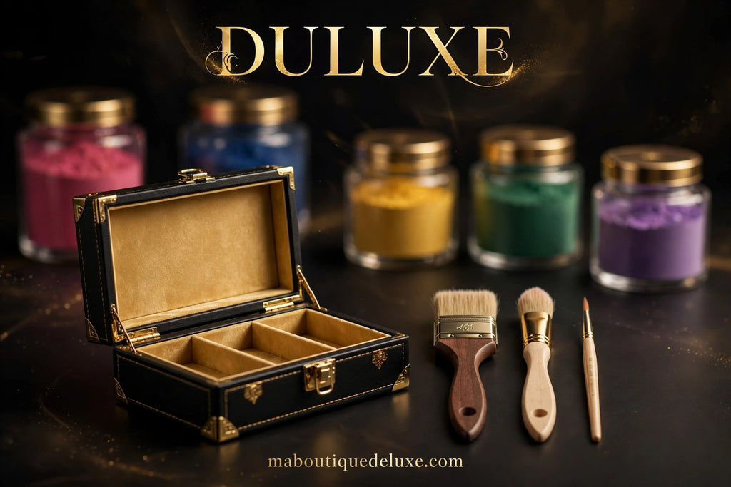 Set de 3 Pinceaux Acryliques Professionnels — ensemble complet avec étui