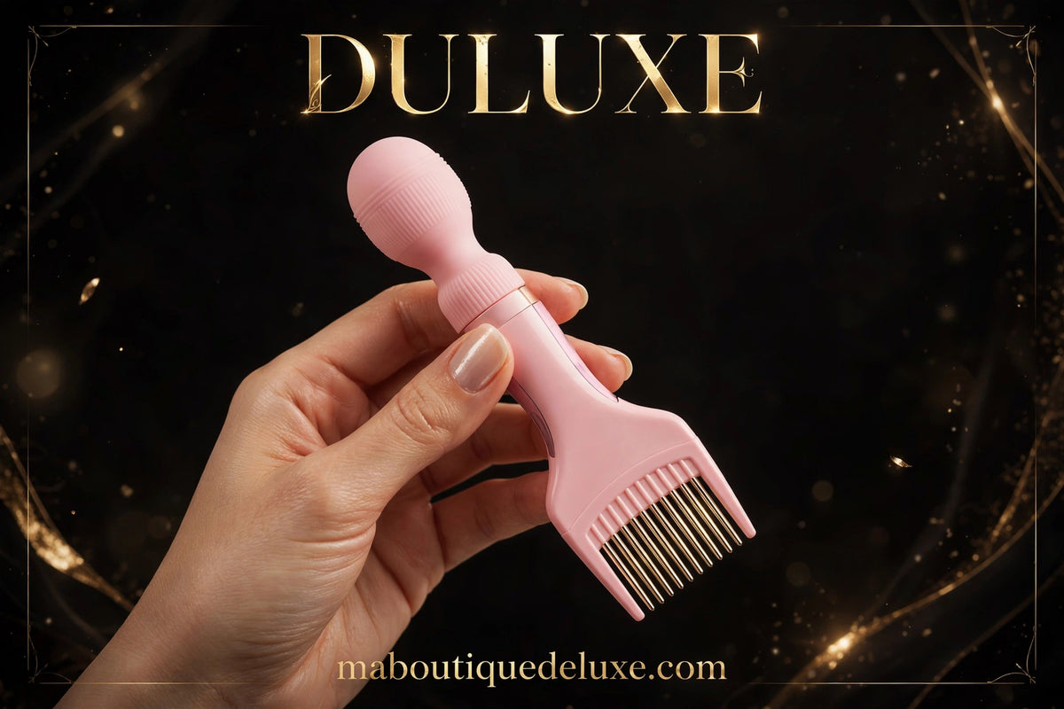 Applicateur d'Huile Capillaire à Dents Métalliques — angle alternatif, variante vedette